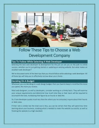 follow these tips follow these tips to to choose