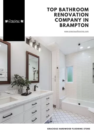 Top Bathroom Renovation Company in Brampton