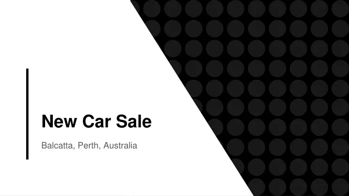 new car sale
