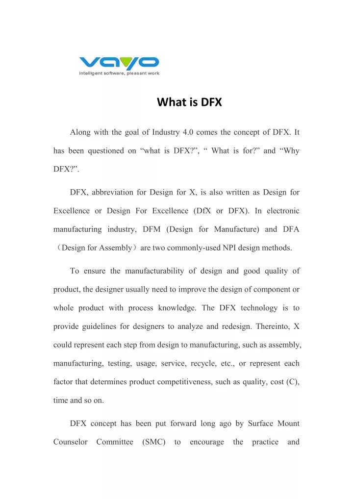 what is dfx