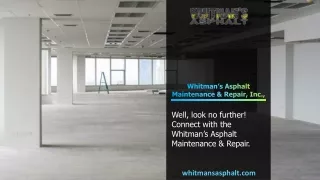 Best Warehouse Repair Program | Whitman’s Asphalt