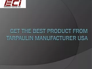 Tarpaulin Manufacturer USA
