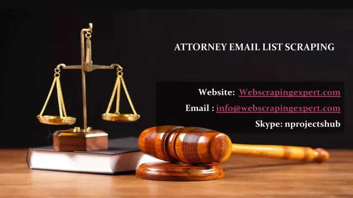attorney email list scraping
