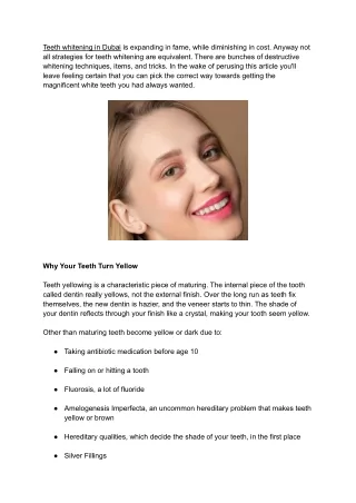 What is Teeth Whitening _
