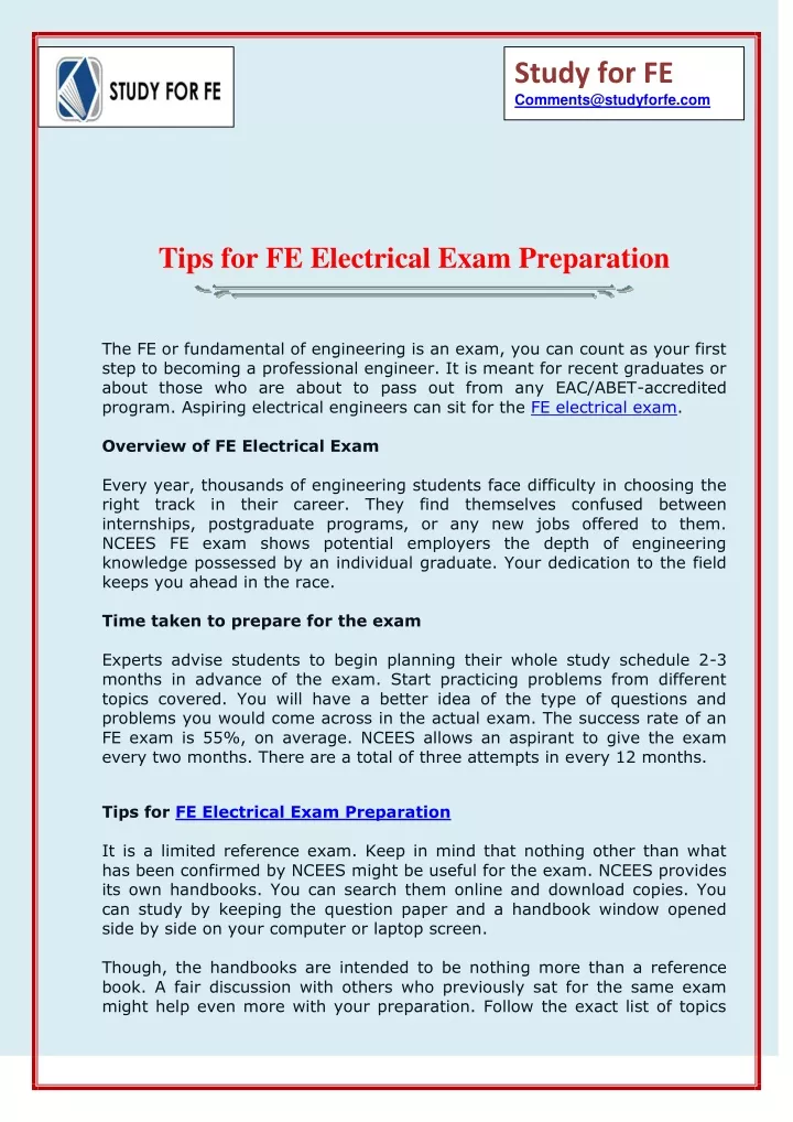 study for fe comments@studyforfe com