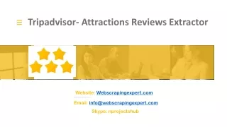 tripadvisor attractions reviews extractor