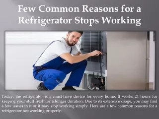 The Most Common Causes of a Frozen Refrigerator