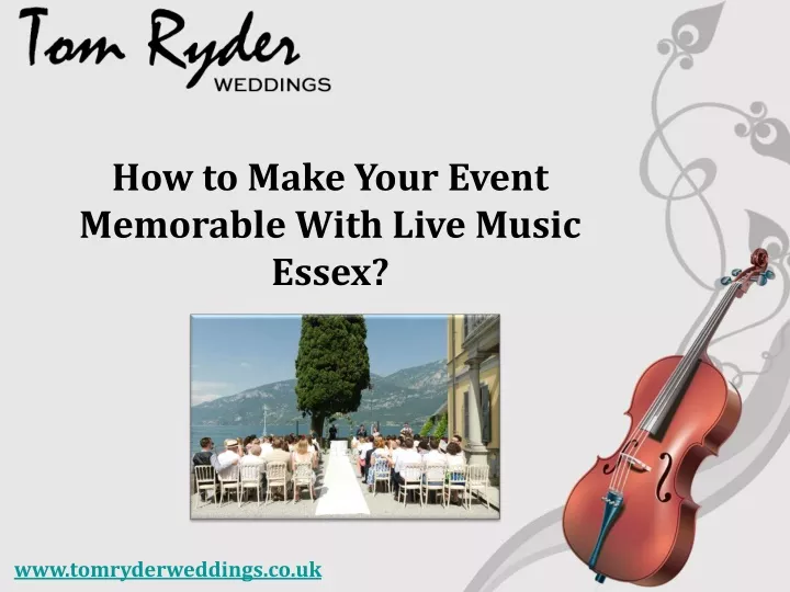 how to make your event memorable with live music