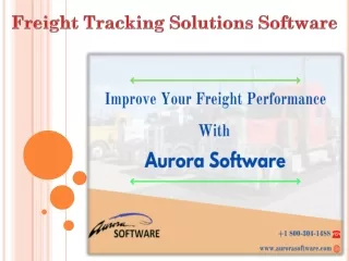 freight tracking solutions software