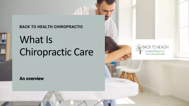 back to health chiropractic