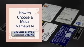 How to Choose a Metal Nameplate