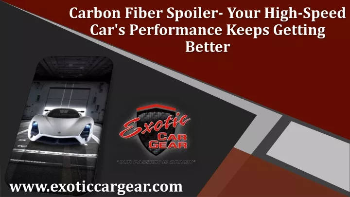 carbon fiber spoiler your high speed