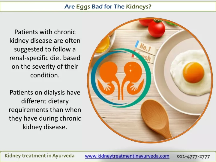 are eggs bad for the kidneys