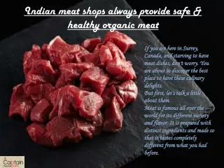 Indian meat shop in Surrey