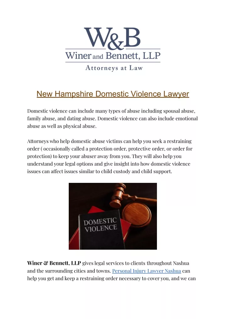 new hampshire domestic violence lawyer