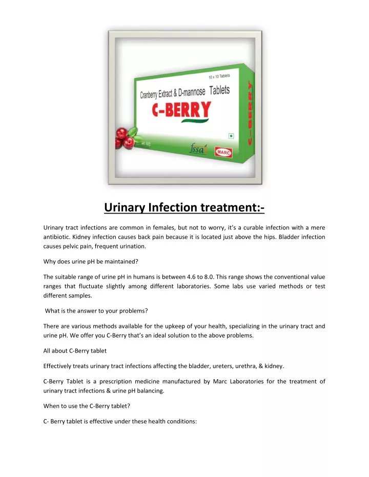 urinary infection treatment