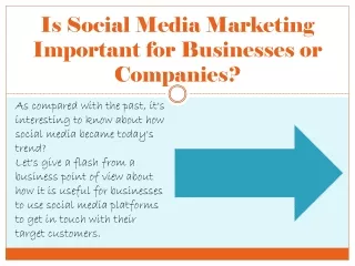 Is Social Media Marketing Important for Businesses