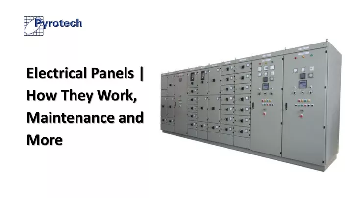 electrical panels how they work maintenance