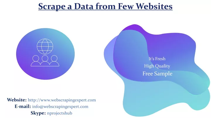 scrape a data from few websites