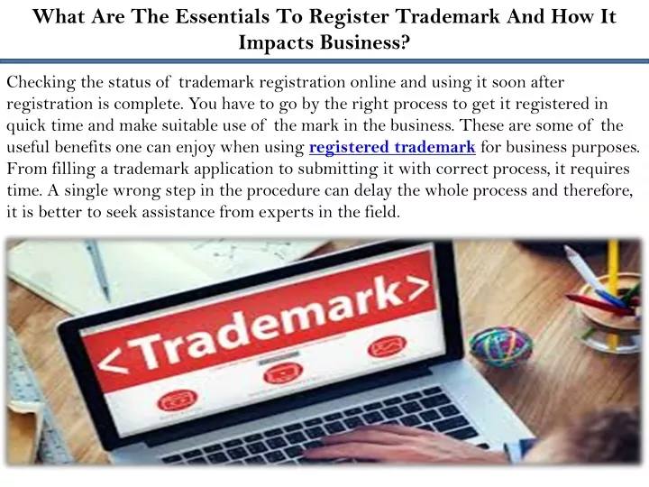 what are the essentials to register trademark