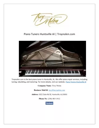 Piano Tuners Huntsville Al | Troynolen.com