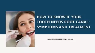 How To Know If Your Tooth Needs Root Canal Symptoms And Treatment.