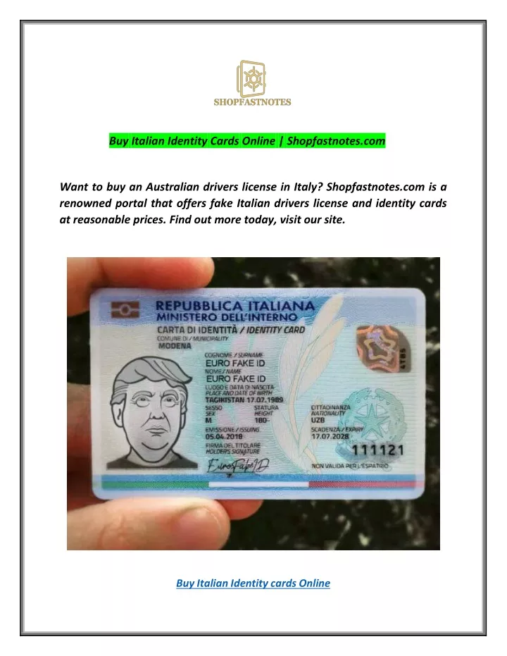 buy italian identity cards online shopfastnotes