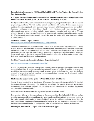 technological advancement in 5g chipset market