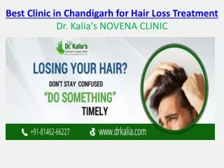 Best Clinic in Chandigarh for Hair Loss Treatment