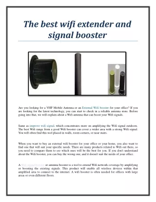 the best wifi extender and signal booster