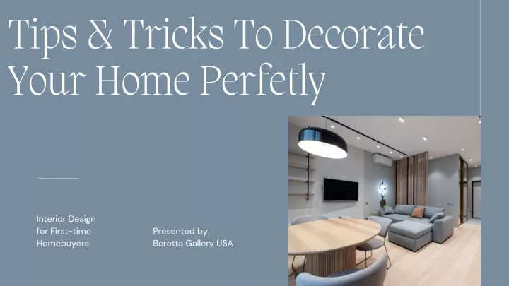 tips tricks to decorate your home perfetly