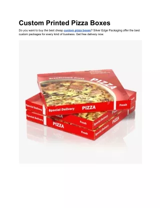 custom printed pizza boxes