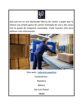 industria papelera  Ipsl.com.mx