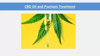 cbd oil and psoriasis treatment