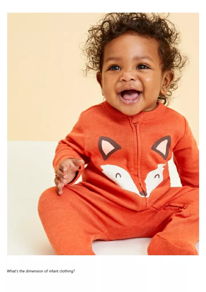 what s the dimension of infant clothing