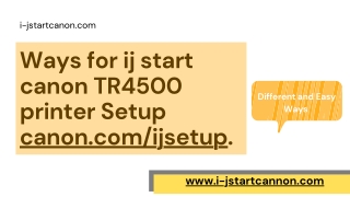 how to connect canon printer com/ijsetup to a printer.