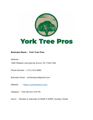York Tree Pros