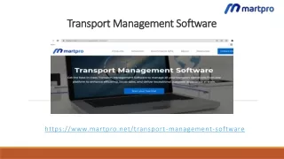 transport management software