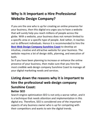 Hire Professional Website Design Company
