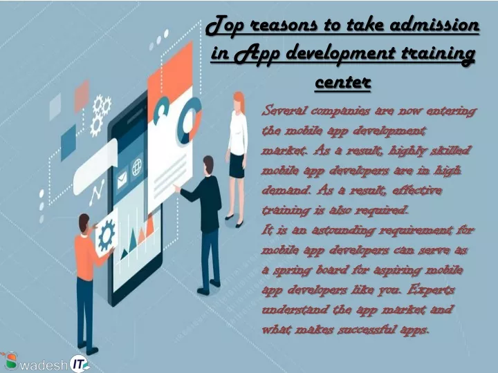 top reasons to take admission in app development