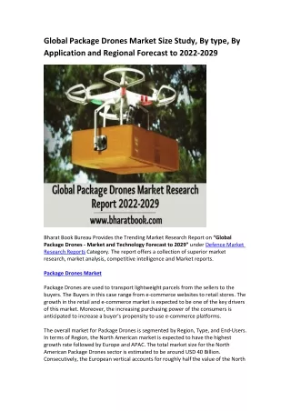 global package drones market size study by type