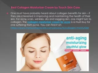Best Collagen Moisturizer Cream by Touch Skin Care