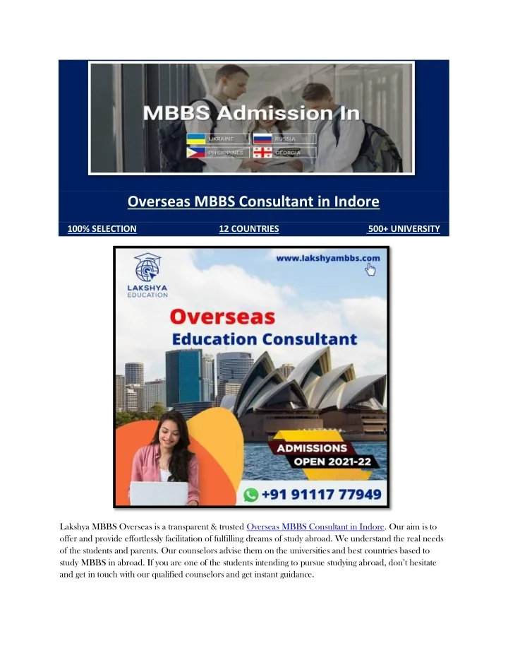 PPT - Best Consultant for MBBS Abroad in Indore PowerPoint Presentation ...