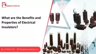 What are the Benefits and Properties of Electrical Insulators