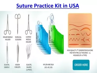 Suture Practice Kit in USA