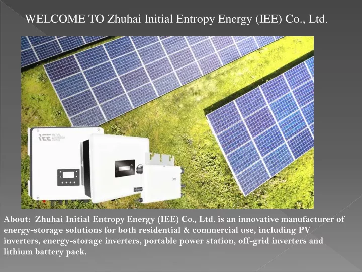welcome to zhuhai initial entropy energy