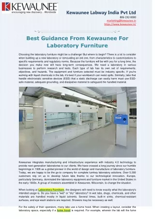 kewaunee labway india pvt ltd