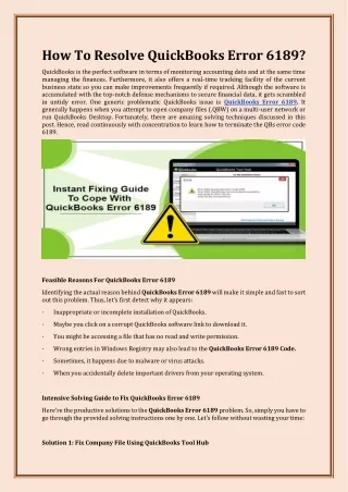 how to resolve quickbooks error 6189