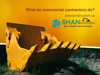 What do commercial contractors do