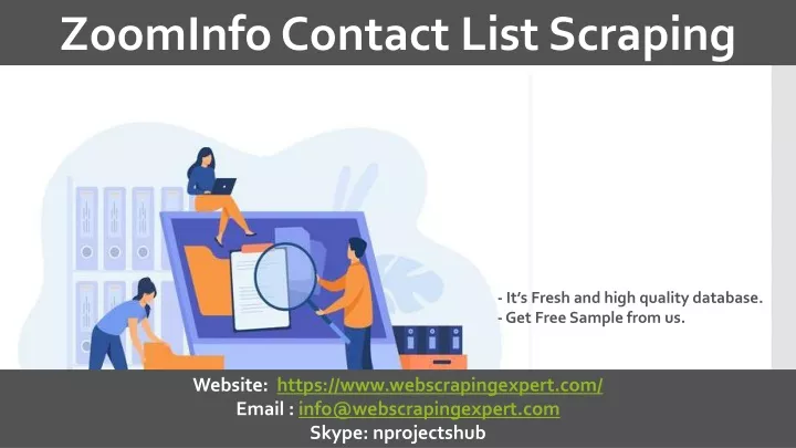 zoominfo contact list scraping